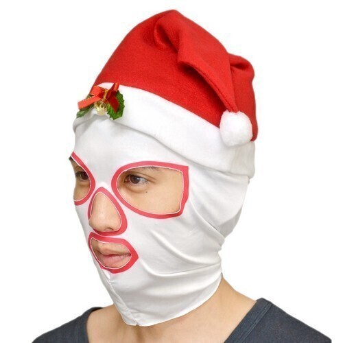 パロディ商品 クリスマス サンタクロースマスク コスプレ 覆面レスラー