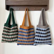 【バッグ】レディース・毛糸編みのバッグ・ショルダーバッグ・手編みバッグ・8色