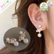 真珠 ピアス 高級感 ロングタイプ 設計感 ファッション 耳飾り アクセサリー