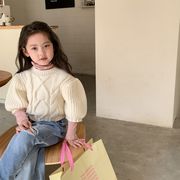 【秋新作】韓国風子供服 ベビー服 春秋 可愛い セーター 半袖ニット