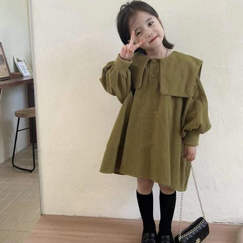 【2022冬新作】韓国風子供服 ベビー服 キッズ 女の子 かわいい 長袖 ワンピース　