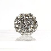 パーツ　丸ロンデル　(ホワイト)　両穴　10mm　20個入り