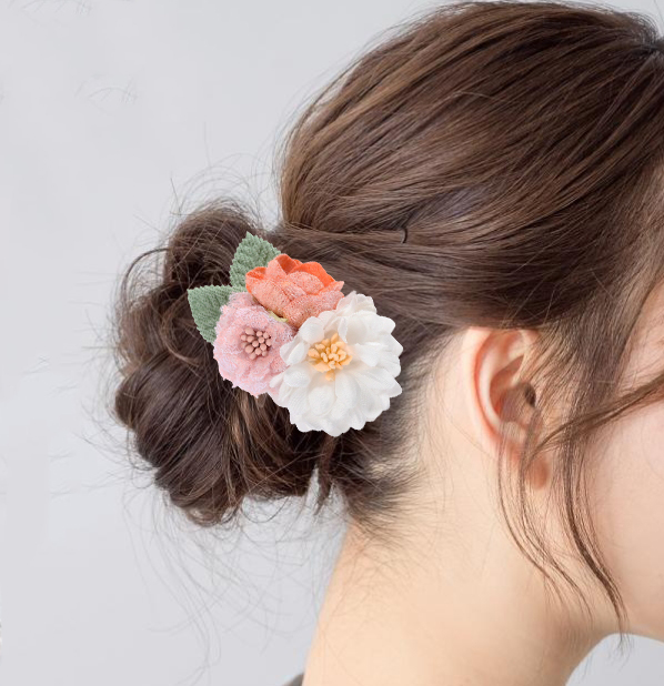 ヘアゴム ヘアピン お花 お花ヘアピン お花ヘアゴム ヘアアクセサリー