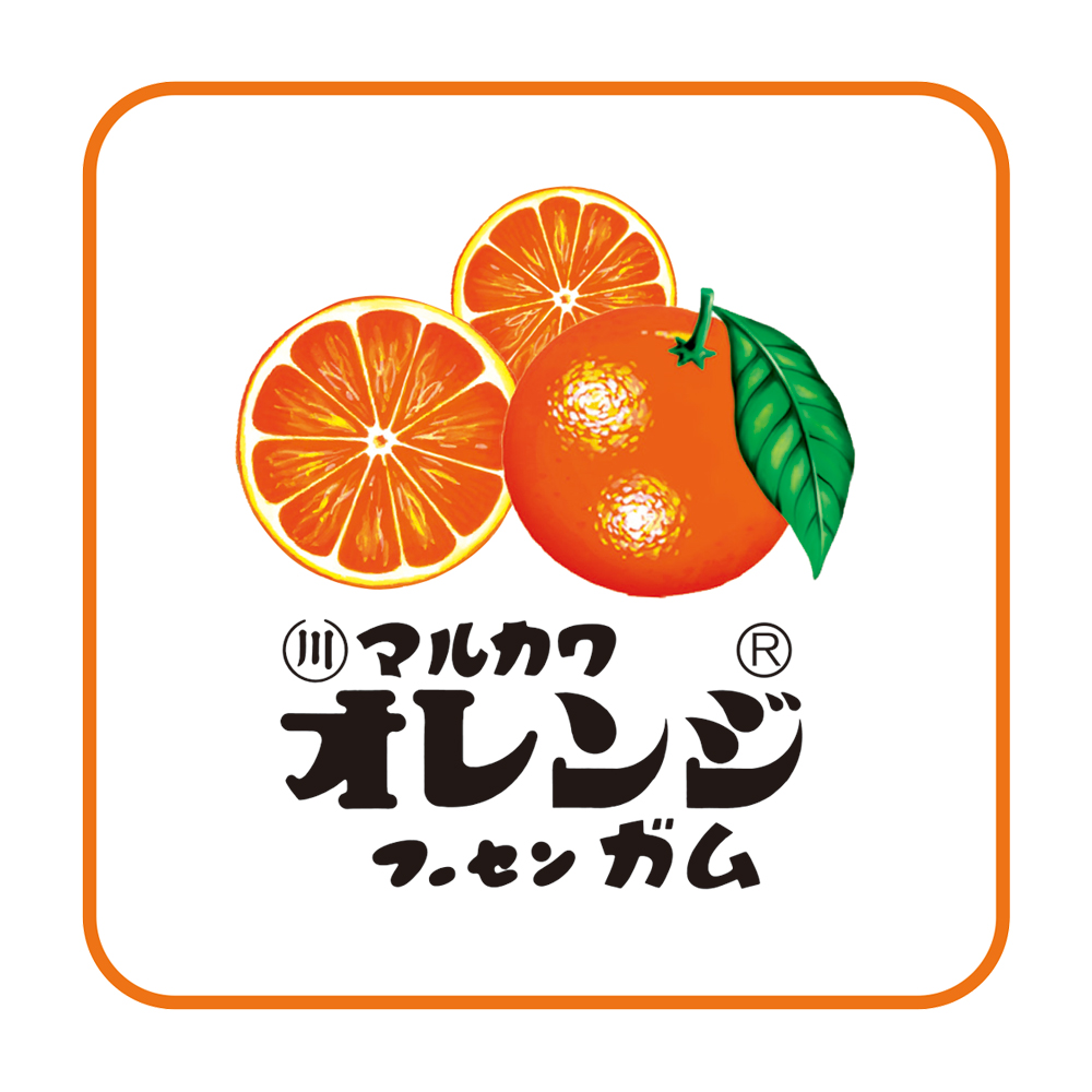 OC-5538285FO お菓子シリーズやわらかミニタオル フーセンガム オレンジ