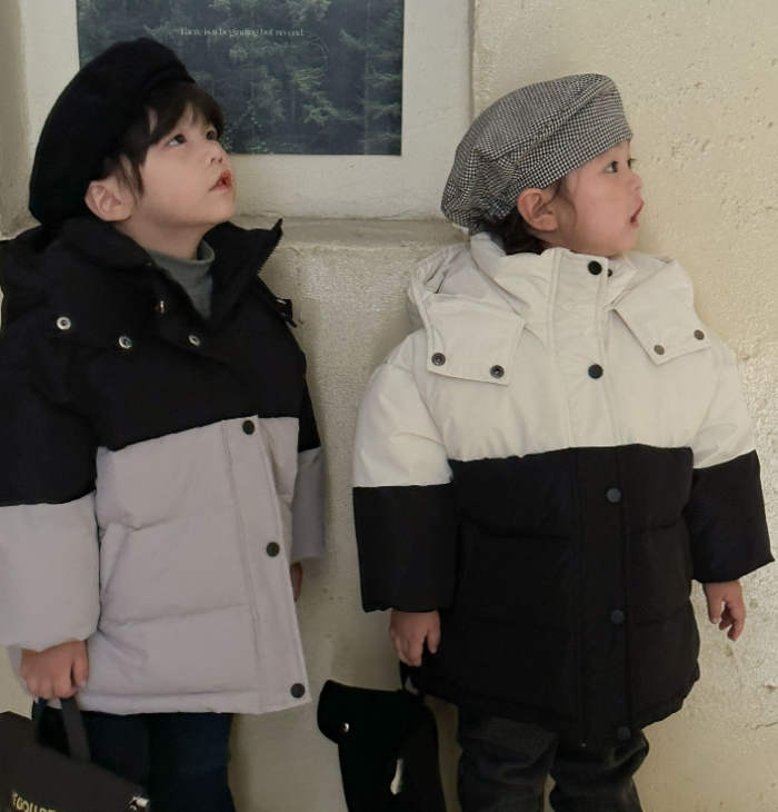 冬新作　韓国風子供服   トップス   コート   綿入れの着物   暖かい服   ダウンコート   男女兼用  2色
