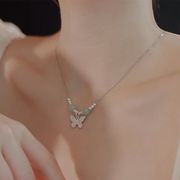 蝶のペンダント、韓国風ネックレス、トレンドの鎖骨チェーン