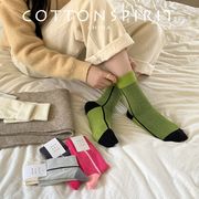 ソックス　靴下　ins風　レディース　韓国ファッション　デザイン　4colors