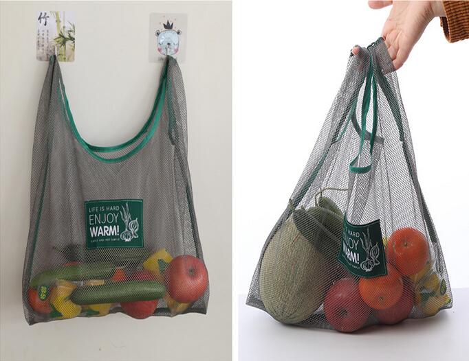 折りたたみバッグ 収納袋 グリーンバッグ エコバッグ 再利用可能 フルーツバッグ コットンメッシュバッグ