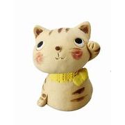 【ご紹介します！安心の日本製！クラフトマンハウスほっこりかわいい置物】赤ちゃん猫・黄