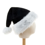 黒、クリスマス帽子、厚く、ぬいぐるみの帽子、クリスマスの飾り