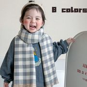 ★全8色★　子供マフラー　チェック柄マフラー　キッズネックウォーマー　韓国マフラー