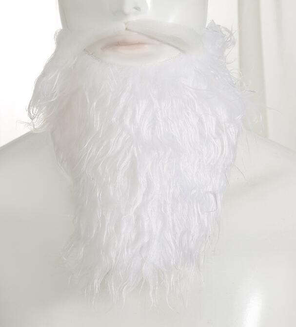 DIYアクセサリー 飾り用品 サンタのひげ  白の大人ヒゲクリスマスアクセサリー
