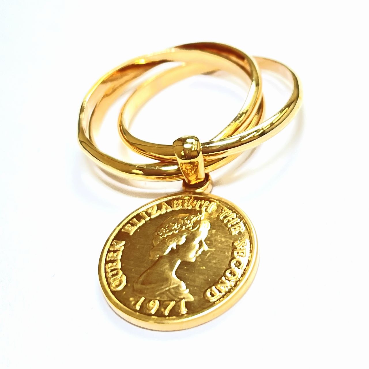 日本製】ゴールドリングのザ定番☆コインチャームリング/BR-6116 | 卸売・ 問屋・仕入れの専門サイト【NETSEA】