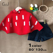 ★Girls★　子供セーター　80~130cm　　帽子付きニットフーディー　韓国キッズファッション
