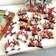 【サンタ】クリスマス年末年始セール ヘアピンクリップ クリスマスヘアピン 鹿の角 アクセサリー