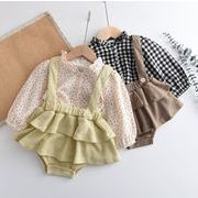 人気新品 韓国風子供服 ベビー服 春と秋 可愛い 女の子幼児 連体服 2色