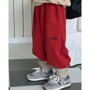 2023新品　子供服　ボトムス　刺繍ロングパンツ　厚手ズボン　カジュアルパンツ　90-150 2色
