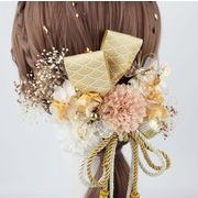 成人式 卒業式 結婚式  ヘアアクセサリー 簪 花飾り 髪留め 髪飾りかぶりもの、成人式簪 15個セット