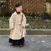 ★Girs★　子供トレンチコート　95~130cm　キッズコート　韓国キッズファッション