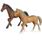 2色 馬置物  馬フィギュア  野生動物のシミュレーションモデル 馬モデル ホース  動物フィギュア   15cm