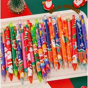 新作　クリスマス　ビーズボールペン　DIY文房具　筆記用具　ボールペ　学生用品　0.5mm　6色展開