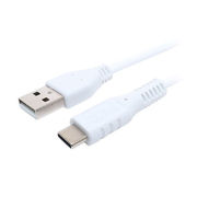 ミヨシ シリコンUSB2.0ケーブル AtoC 3m ホワイト USB-YCA30WH