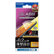 エレコム iPhone 15 ガラスライクフィルム 薄型 高透明 PM-A23AFLGL