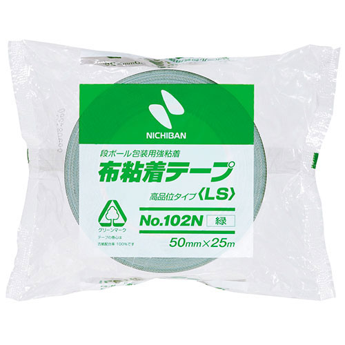 【5個セット】 ニチバン 布テープ102N 50×25 緑 NB-102N3-50X5