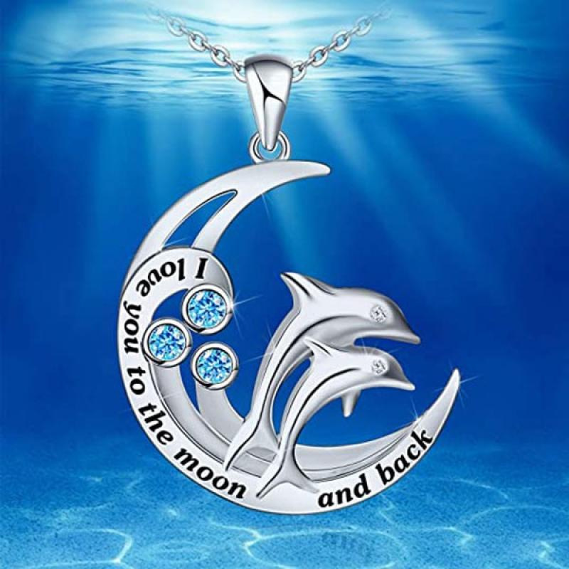 かわいい イルカのネックレス  シンプル レディース のネックレス  人気 プレゼント 海洋生物アクセサリー