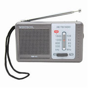【5個セット】 WINTECH AMFMポータブルラジオ(横型) KMR-61X5