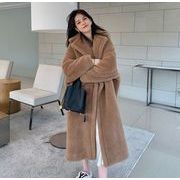新作 韓国風レディース  服  トップス    コート   毛皮のコート  オーバーコート  アウター