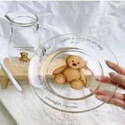 ガラス    ガラス皿    撮影道具    韓国風    プレート    デザート皿