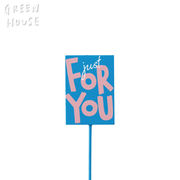 ■GREEN HOUSE(グリーンハウス）■■2024SS　新作■　木製プレートピック　スクエア　FOR YOU