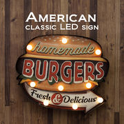 American Classic LED Sign アメリカンクラシック【BURGERS】