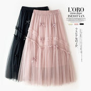 初回送料無料　新作レディースファッション　チュールスカート　半身スカート　オシャレ
