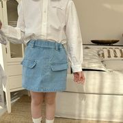 ★Girls★　子供キュロット　90~150cm　デニムスカート　子供服　韓国キッズファッション
