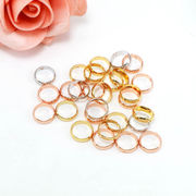 メタルチャーム 【322.貫通穴リング 10個入り】リング シルバー ゴールド ピンクゴールド 穴