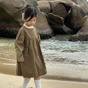 ★Girls★　子供服　90~140cm　春夏　キッズワンピース　コート　韓国キッズファッション