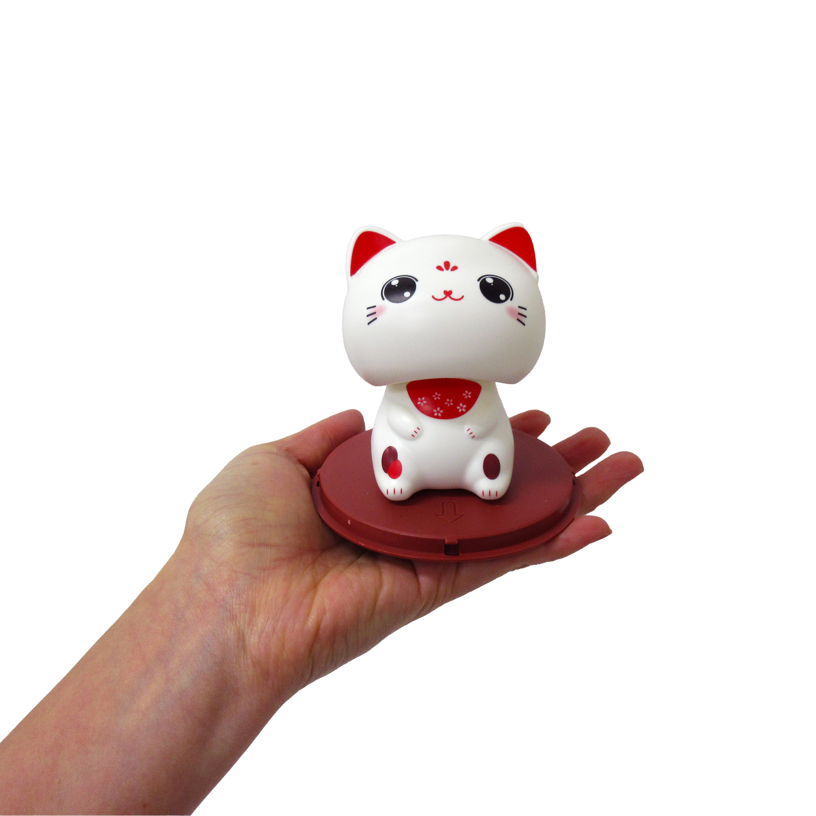 にゃり 和雑貨・和土産＞ソーラーゆらゆらにゃんにゃん No.208-308