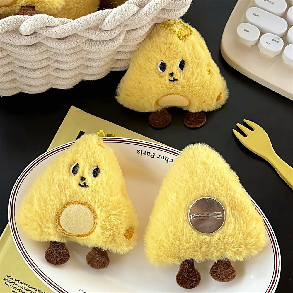 かわいい ぬいぐるみ チーズ ブローチピン キーホルダー ボール