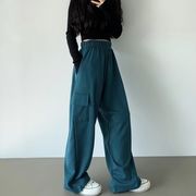 【韓国ファッション】2024年春新作　ワイド　カーゴパンツ　ワイドパンツ　ボトムス
