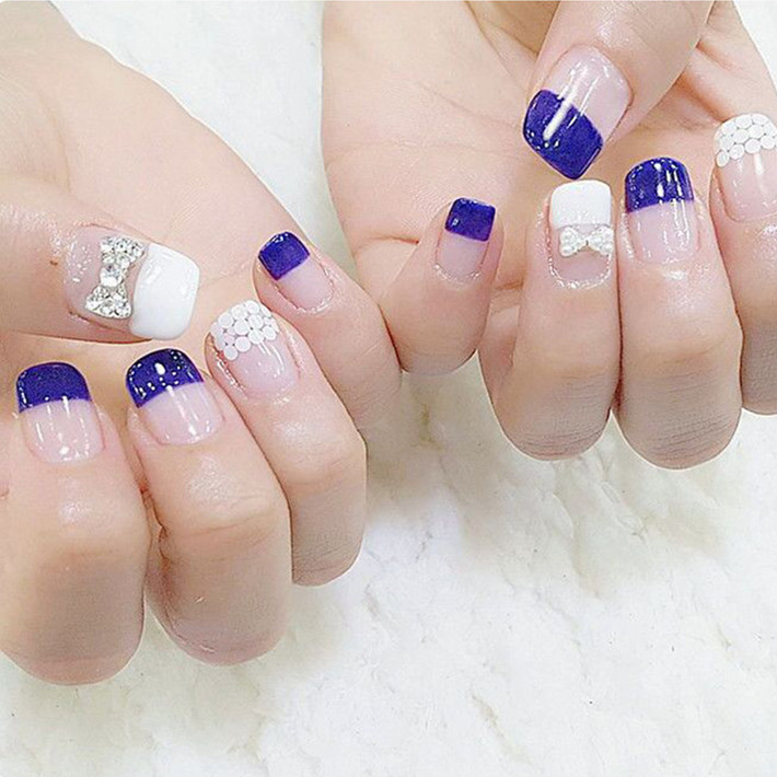 ジェルネイル ネイルジュエリー リボン カーブ付 ネイルアクセサリー  