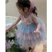 2024 韓国風子供服  ベビー服   プリンセス  女の子  ワンピース 誕生日 ドレス