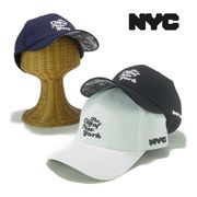 】NYCライセンスロゴ×転写6パネルローキャップ　ヤング帽子