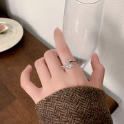 日本と韓国のファッションシンプルなスネークリング新しいファッション女性 ダイアモンドの指輪