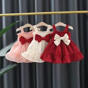 女の子 サスペンダー ワンピース 夏子供服 ファッション プリンセスドレス