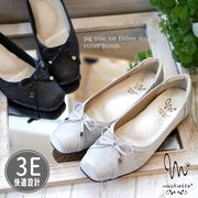 【2024年春新作】maschietta マスチェッタ カッターパンプス ピッグノーズトゥ パンチング ローヒール 3e