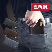 エドウイン EDWIN 財布 サイフ 長財布 メンズ レディース ホワイトステッチ カード収納 プレゼント