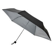 【5個セット】 UV晴雨兼用耐風式軽量ミニ傘 ブラック 22420602X5