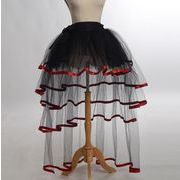 スカート ダンス衣装 ステージ衣装 リズムダンス パーティースカート チュールスカート ダブテールスカート